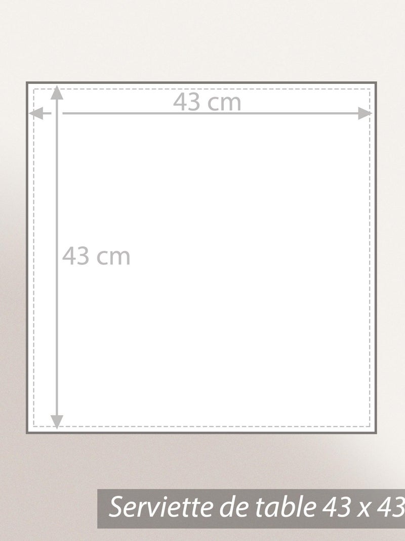 Serviette de table AKSEL en polycoton gris anthracite - Kiabi