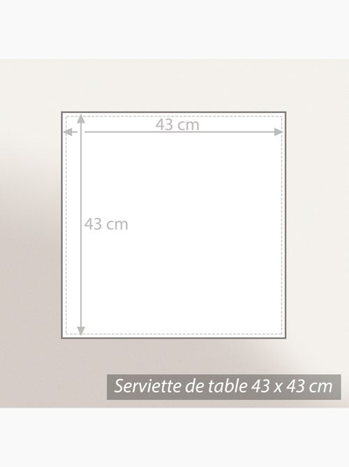 Serviette de table AKSEL en polycoton - Kiabi