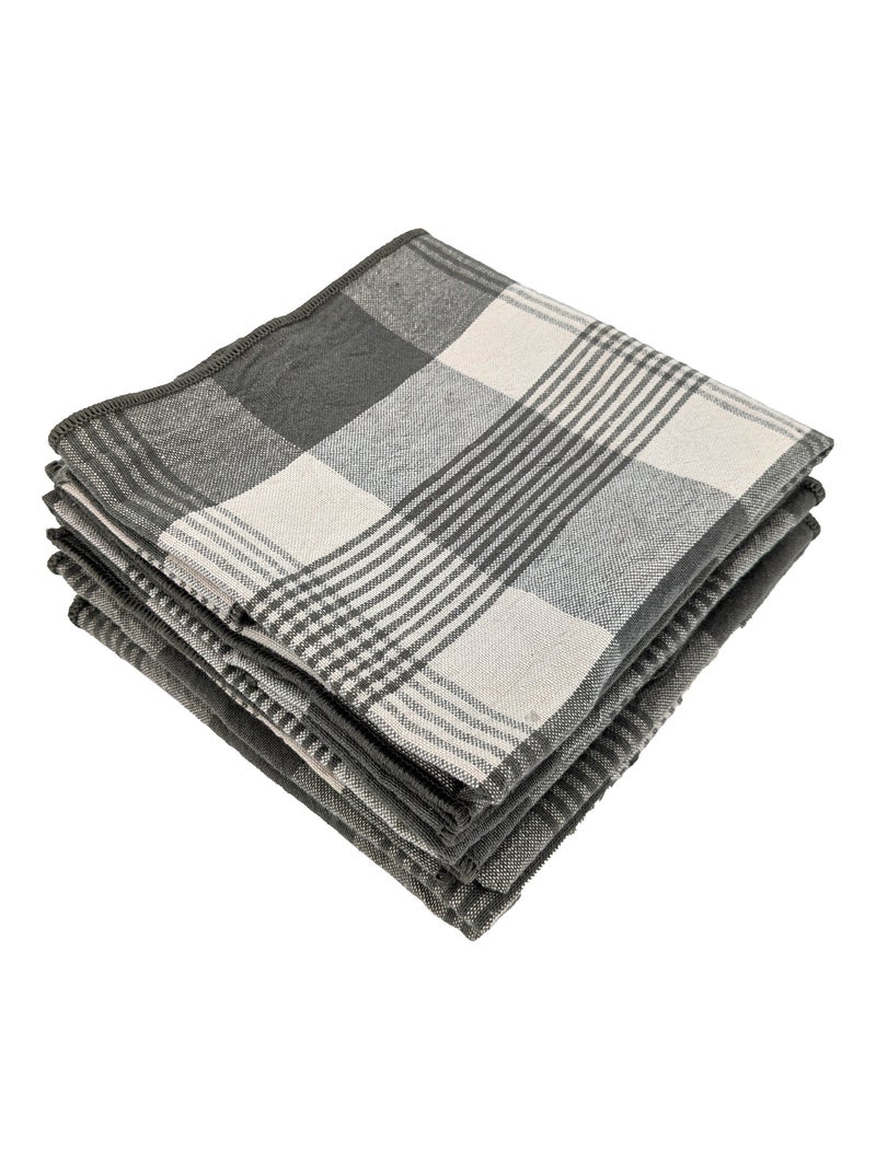 Serviette de table coton collection NESS Kaki - Kiabi