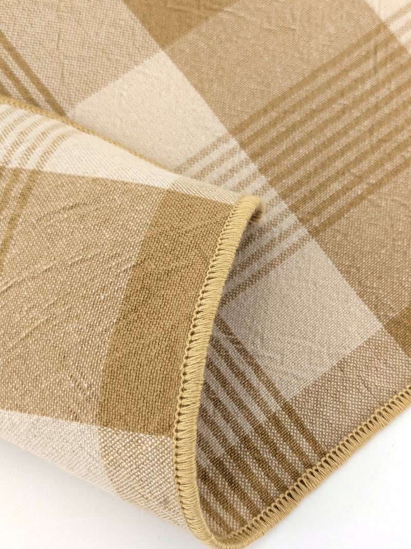 Serviette de table coton collection NESS Marron cappuccino - Kiabi