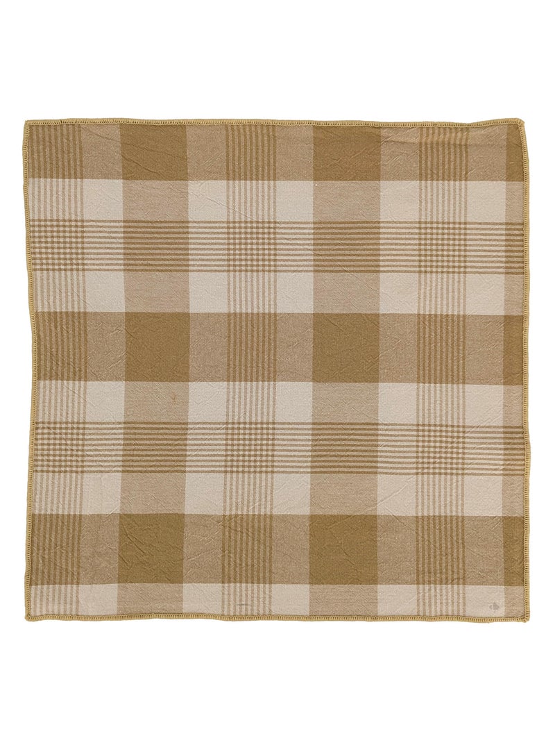Serviette de table coton collection NESS Marron cappuccino - Kiabi