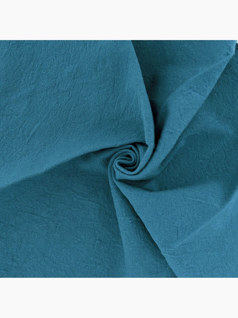 Serviette de table en coton HONO Bleu canard - Kiabi