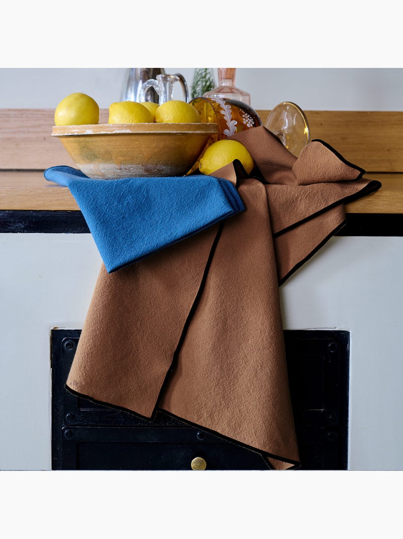 Serviette de table en coton HONO Cognac - Kiabi