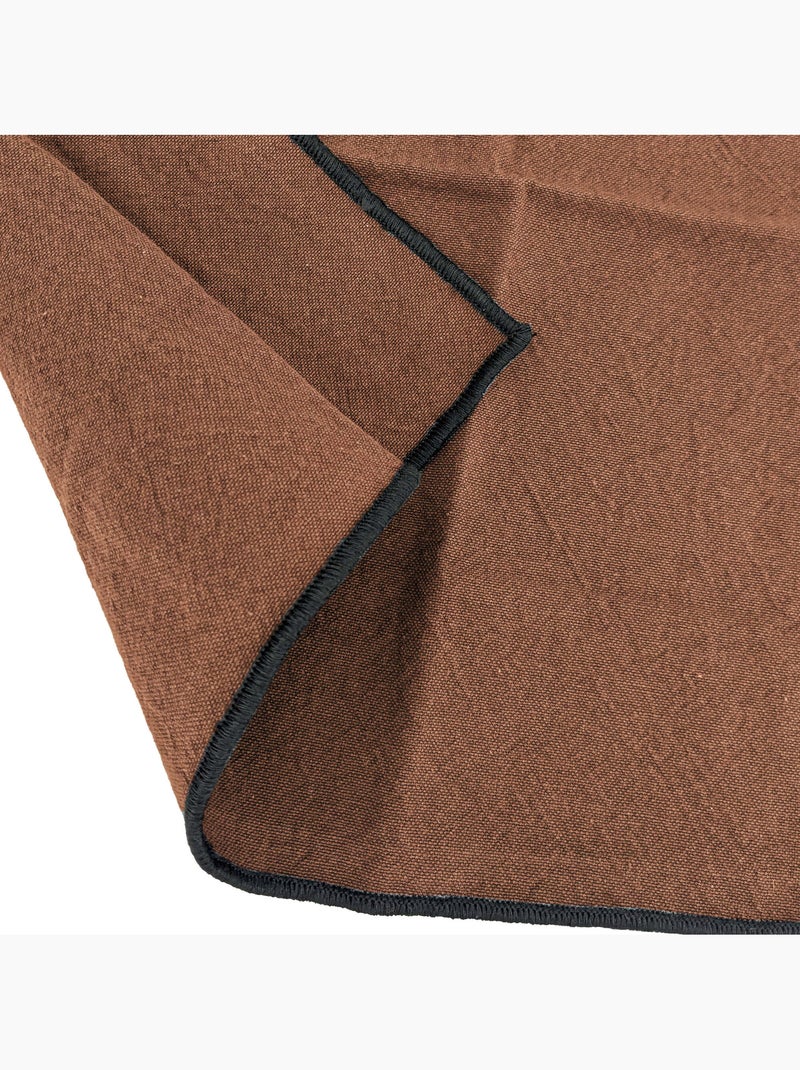 Serviette de table en coton HONO Cognac - Kiabi
