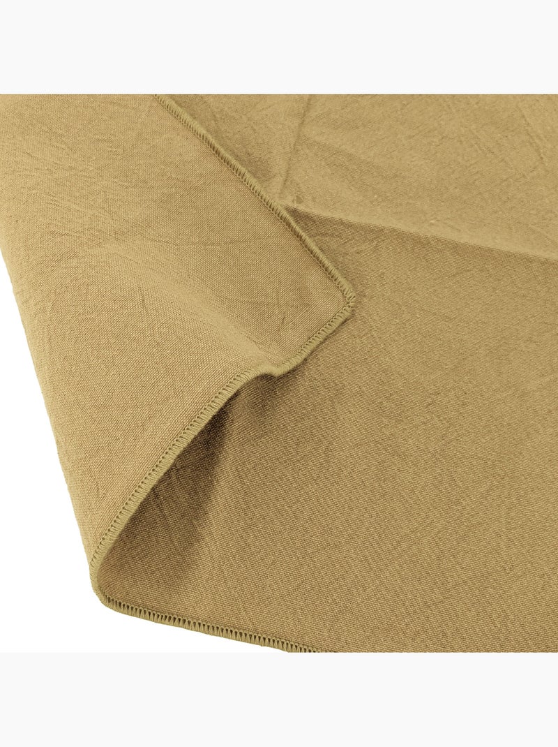 Serviette de table en coton HONO Marron cappuccino - Kiabi
