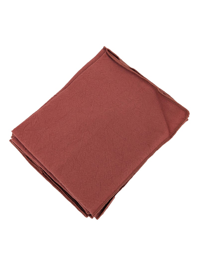 Serviette de table en coton HONO Rose pâle - Kiabi