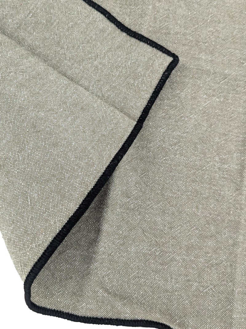 Serviette de table en coton HONO Vert émeraude - Kiabi