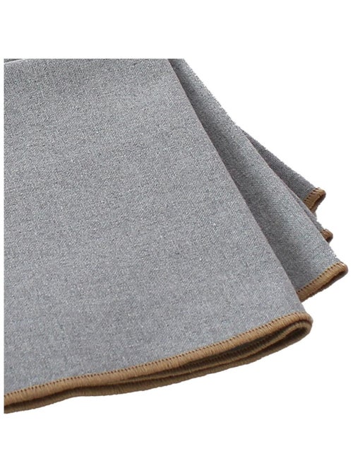 Serviette de table unie et bourdonnée - Kiabi