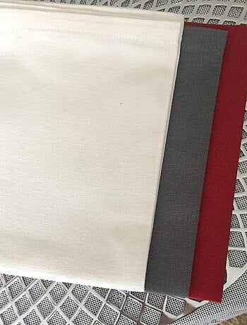 Serviette de table unie et colorée