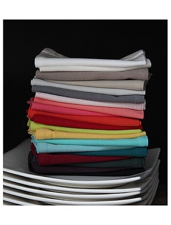 Serviette de table unie et colorée