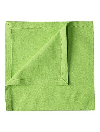 Serviette de table unie et colorée