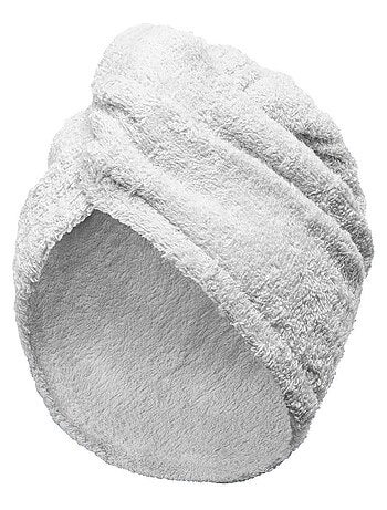 Serviette de tête éponge fermeture élastique TURBAN