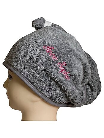 Serviette de tête éponge fermeture élastique TURBAN