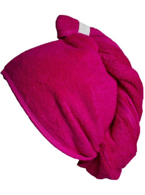 Serviette de tête éponge fermeture élastique TURBAN - Kiabi