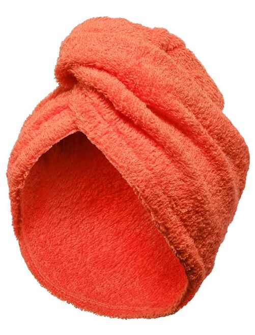 Serviette de tête éponge fermeture élastique TURBAN - Kiabi