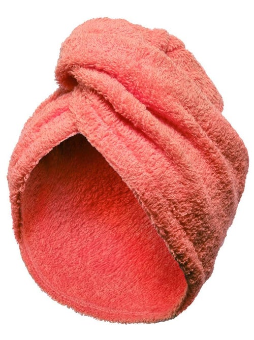Serviette de tête éponge fermeture élastique TURBAN - Kiabi