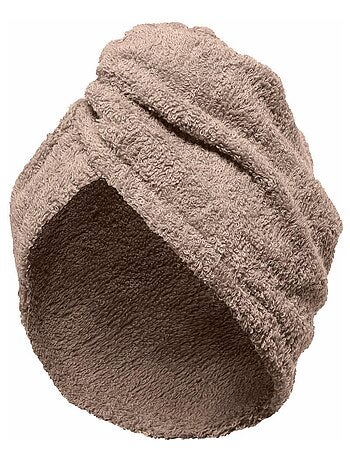 Serviette de tête éponge fermeture élastique TURBAN