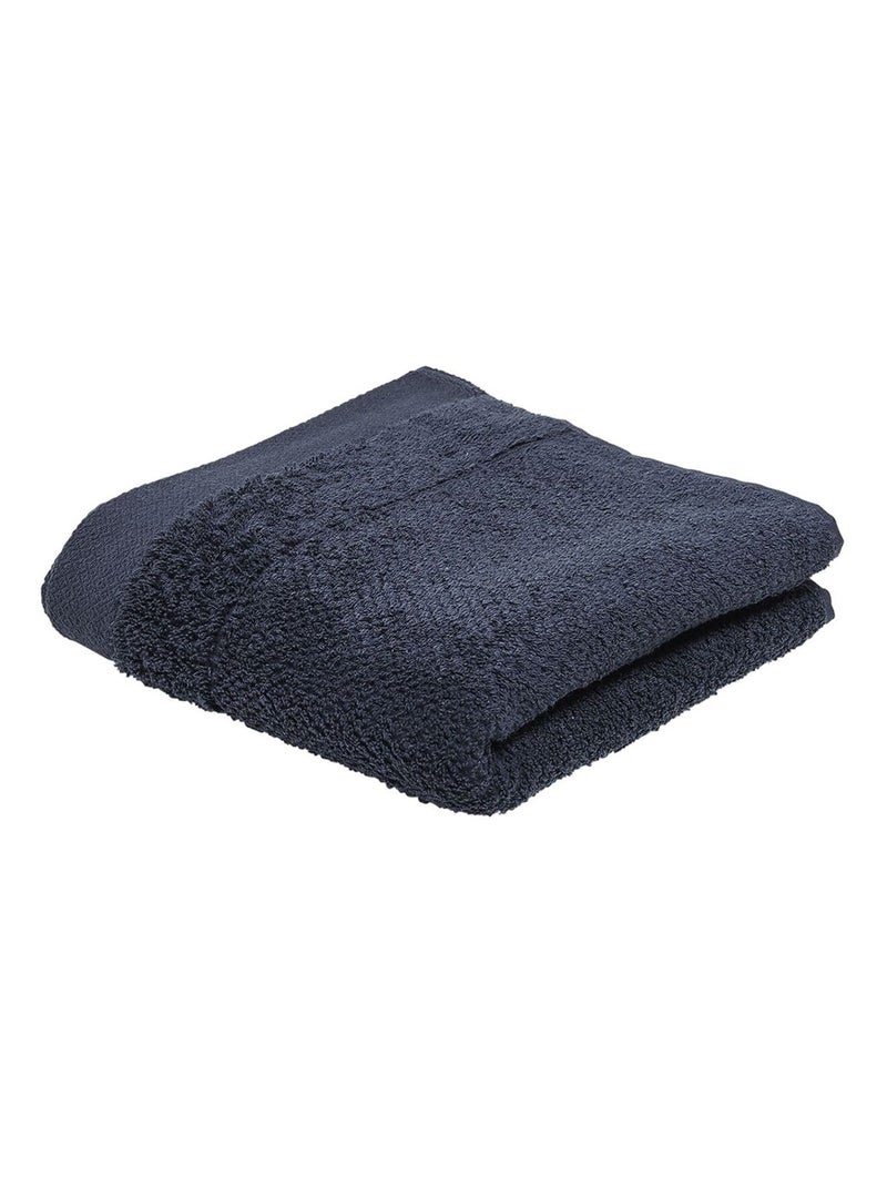 Serviette de toilette - 100% coton BIO Bleu foncé - Kiabi