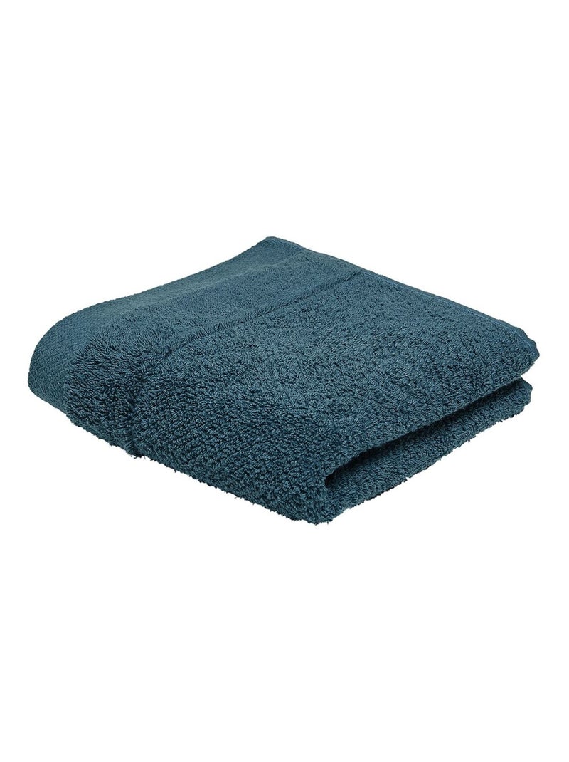 Serviette de toilette - 100% coton BIO Bleu - Kiabi