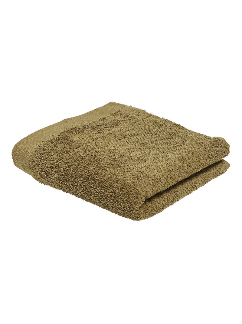 Serviette de toilette - 100% coton BIO Marron - Kiabi