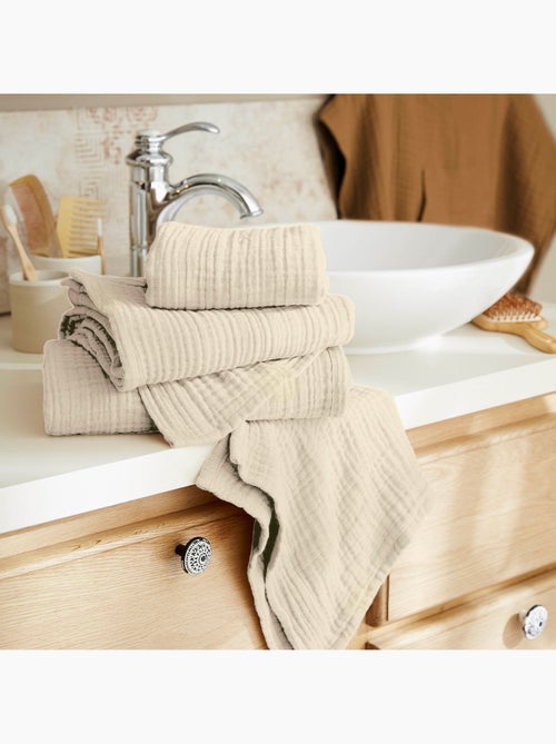 Serviette de toilette - Quadruple Gaze de Coton 220 g/m² - Gaia - Kiabi