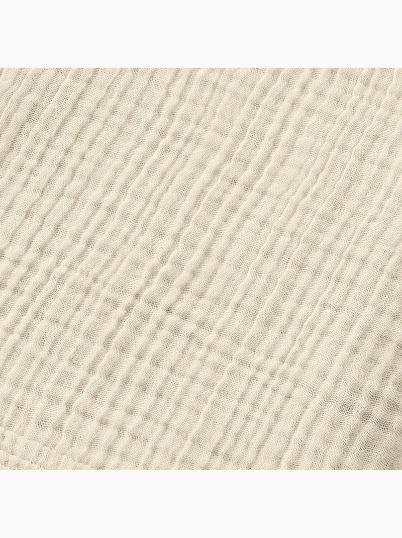 Serviette de toilette - Quadruple Gaze de Coton 220 g/m² - Gaia Beige naturel - Kiabi