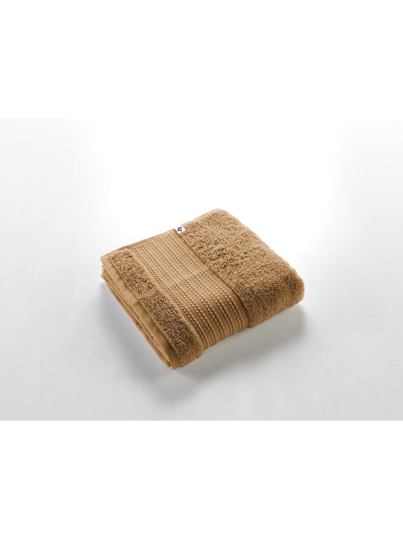 Serviette de toilette – 100%  coton épais 600 g/m² – garance Camel - Kiabi