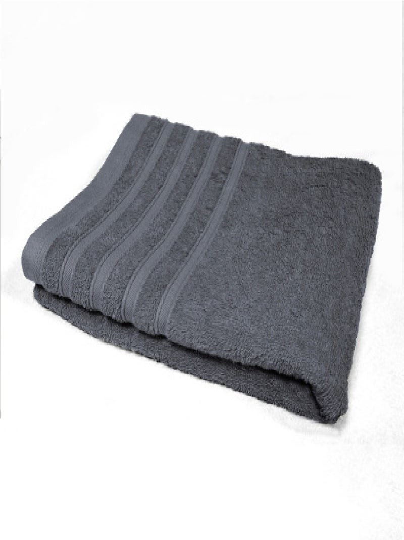 Serviette de toilette 50 x 90 cm anthracite Gris - Kiabi