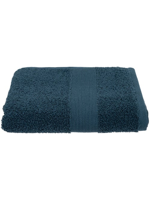 Serviette de toilette 50 x 90 cm Couleur moderne bleu egeen - Kiabi