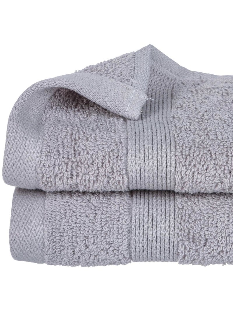 Serviette de toilette 50 x 90 cm Couleur moderne taupe Taupe - Kiabi