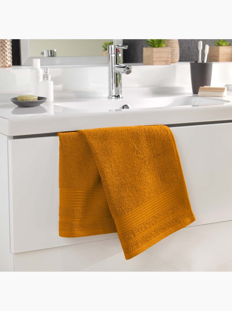 Serviette de toilette 50 x 90 cm Tendresse curry Curry - Kiabi