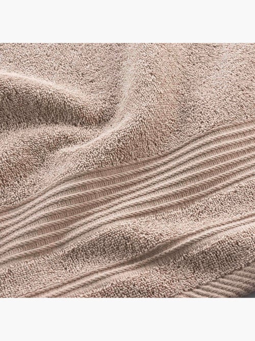 Serviette de toilette 50 x 90 cm Tendresse taupe - Kiabi