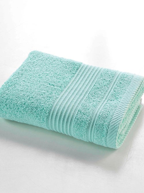 Serviette de toilette 50 x 90 cm Tendresse vert celadon - Kiabi