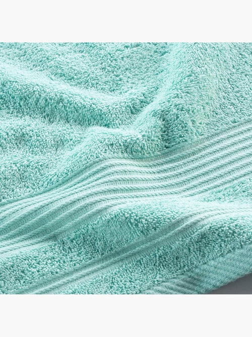 Serviette de toilette 50 x 90 cm Tendresse vert celadon - Kiabi