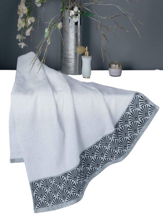 Serviette de toilette 70 x 130 cm Goldys blanc