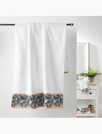 Serviette de toilette 70 x 130 cm Orbelles blanc