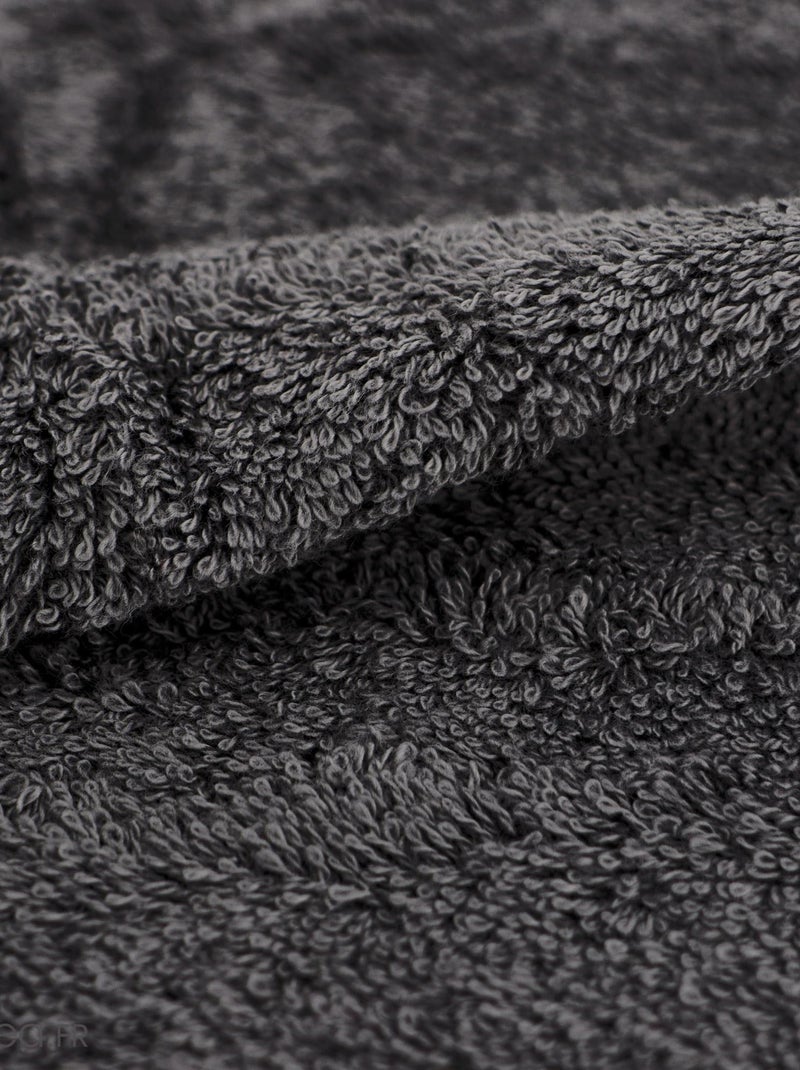 Serviette de toilette ALBA gris anthracite - Kiabi