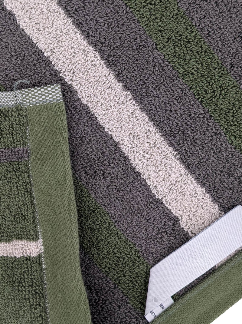 Serviette de toilette BOLD Kaki - Kiabi