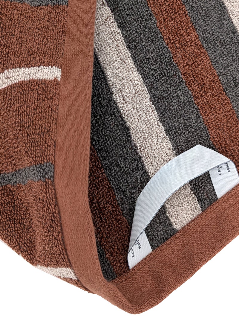 Serviette de toilette BOLD Orange mandarine - Kiabi