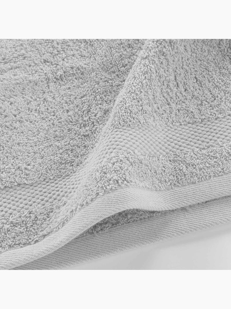 Serviette de toilette collection elegante Gris perle - Kiabi