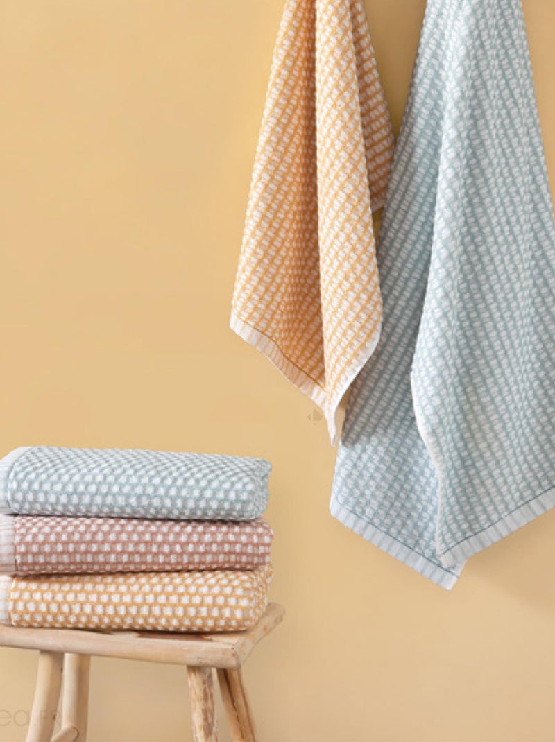 Serviette de toilette collection GLOW Jaune - Kiabi