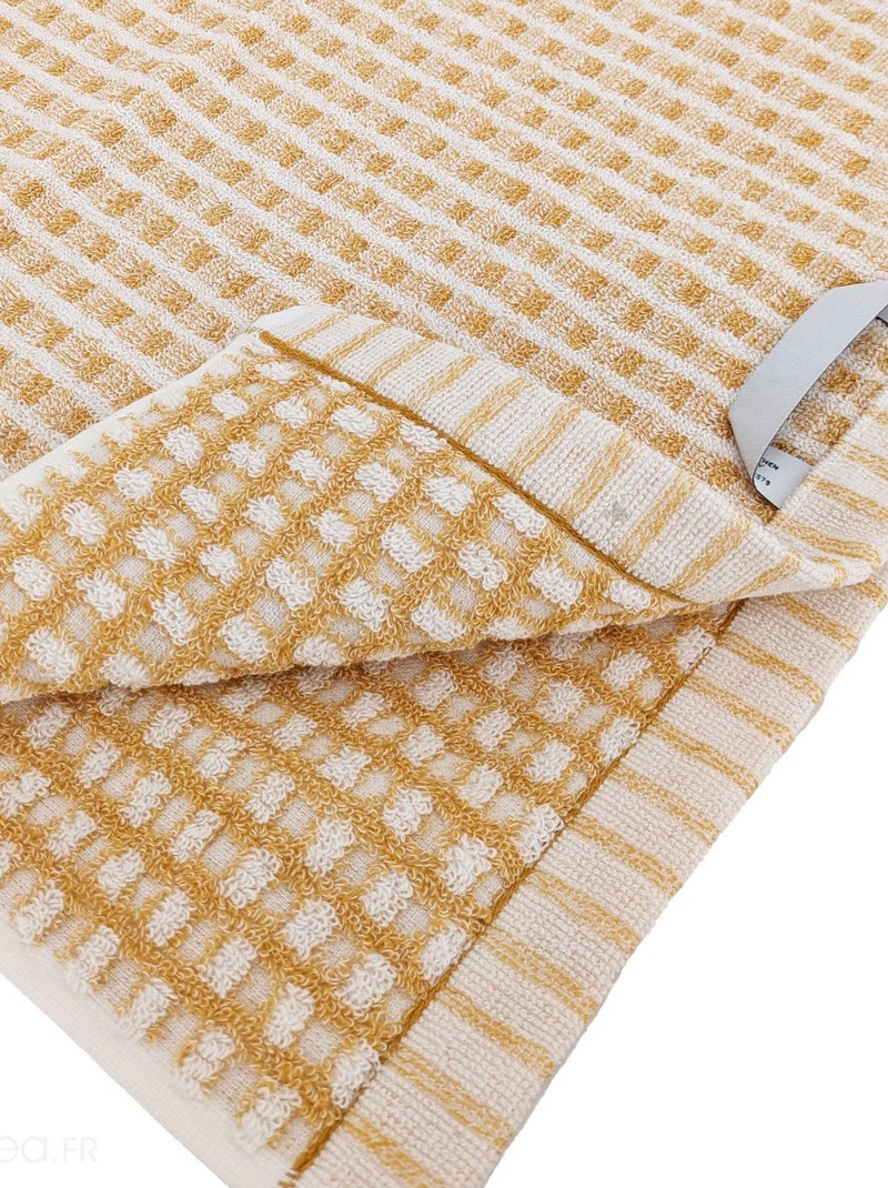 Serviette de toilette collection GLOW Jaune - Kiabi