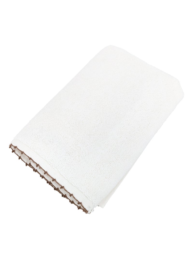 Serviette de toilette collection ORLA Beige - Kiabi