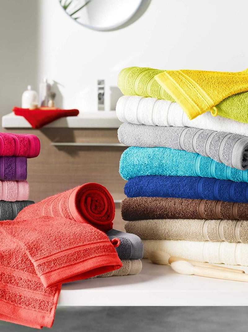 Serviette de toilette Collection Vitamines Blanc - Kiabi