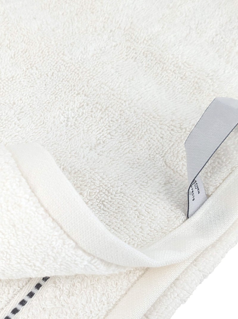 Serviette de toilette coton CHARM Blanc - Kiabi