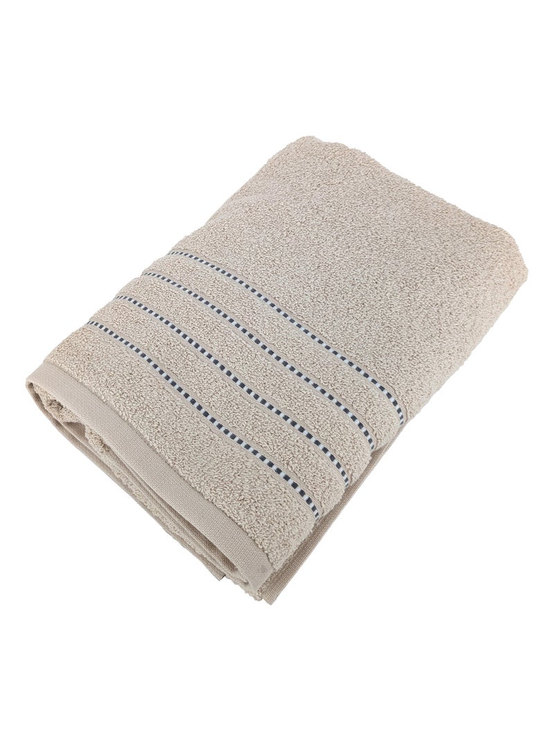 Serviette de toilette coton CHARM Ivoire - Kiabi