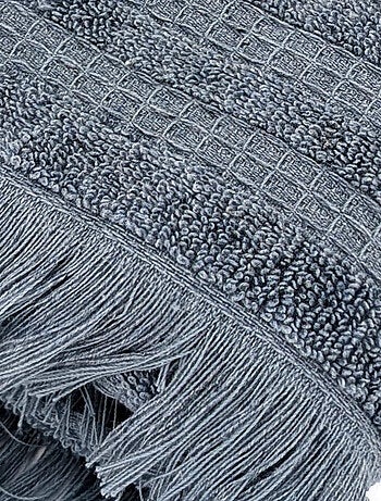 Serviette de toilette coton collection DENIM A rayures