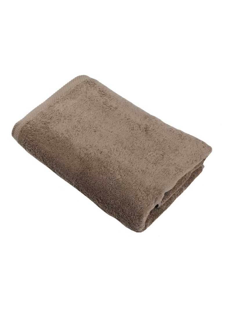 Serviette de toilette coton éponge ESSENTIELLE Noir Noir - Kiabi