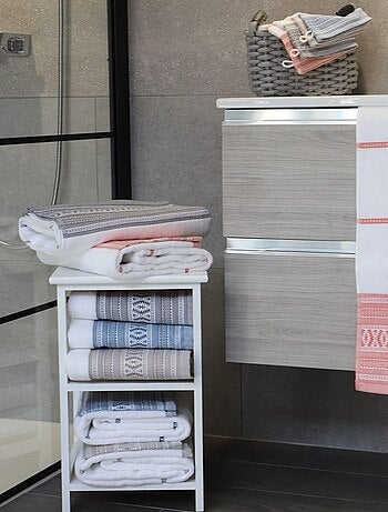Serviette de toilette coton éponge ETHNIQUE