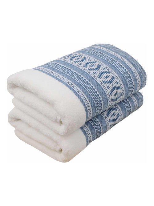 Serviette de toilette coton éponge ETHNIQUE - Kiabi
